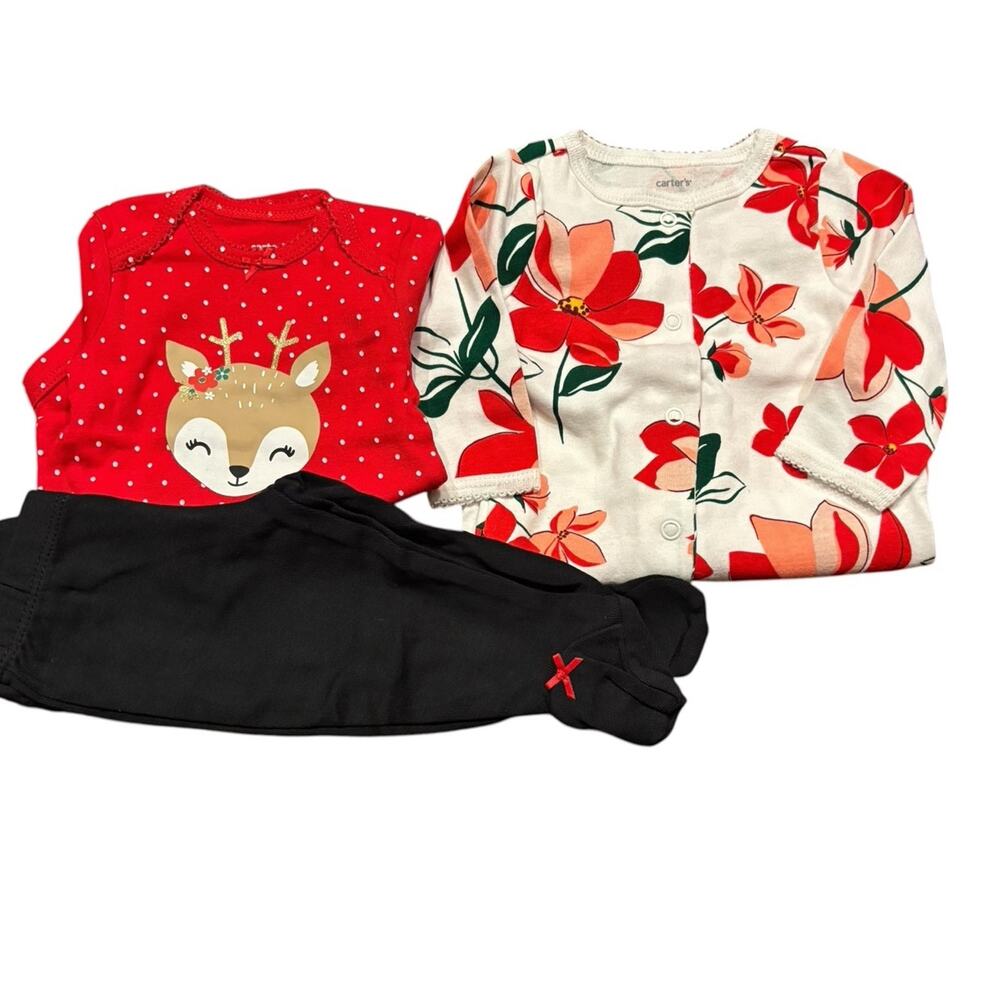 NWT Carter’s 3M two holiday Christmas outfits